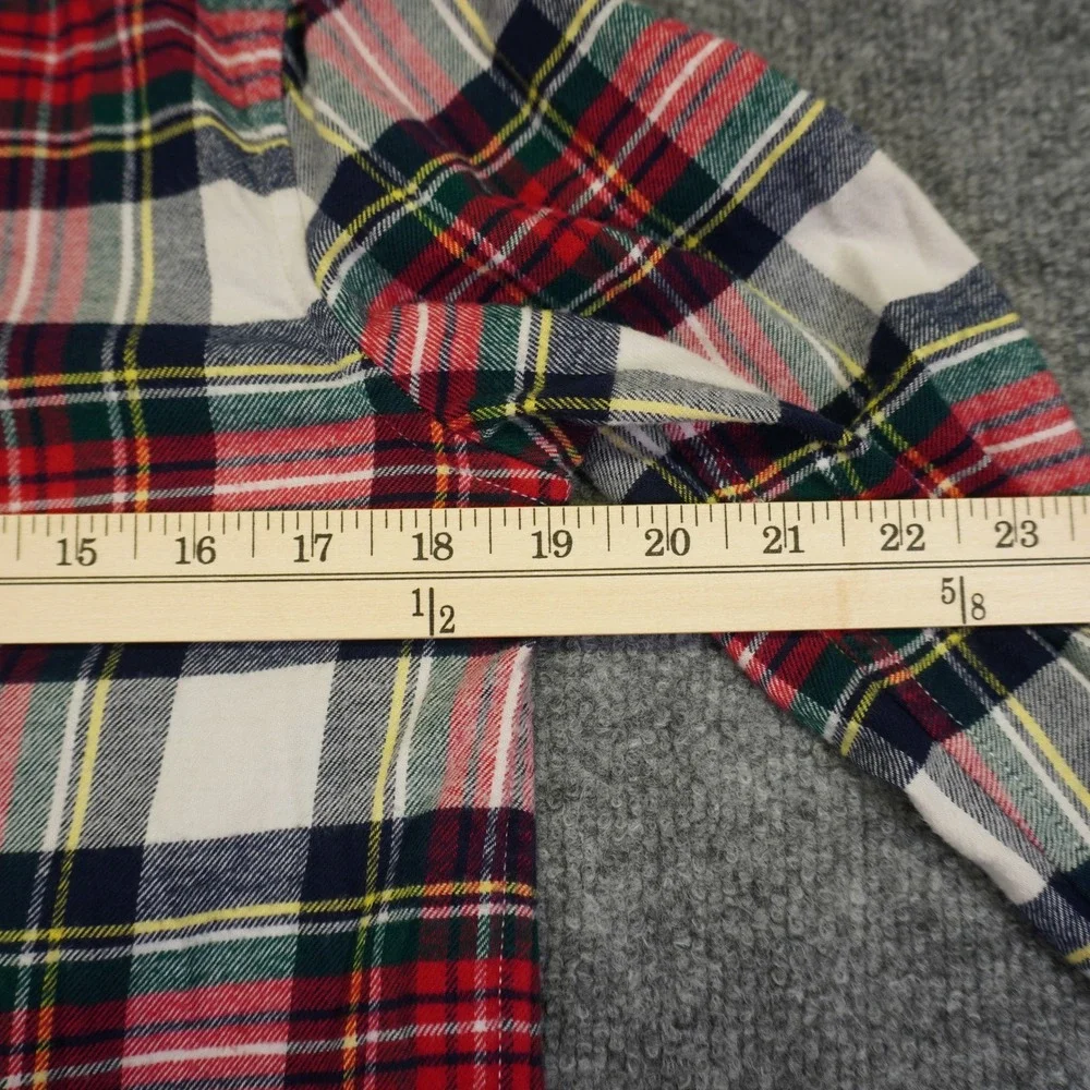 Vineyard Vines Button Down Boys XL Multi Color Plaid Long Sleeve Whale Preppy